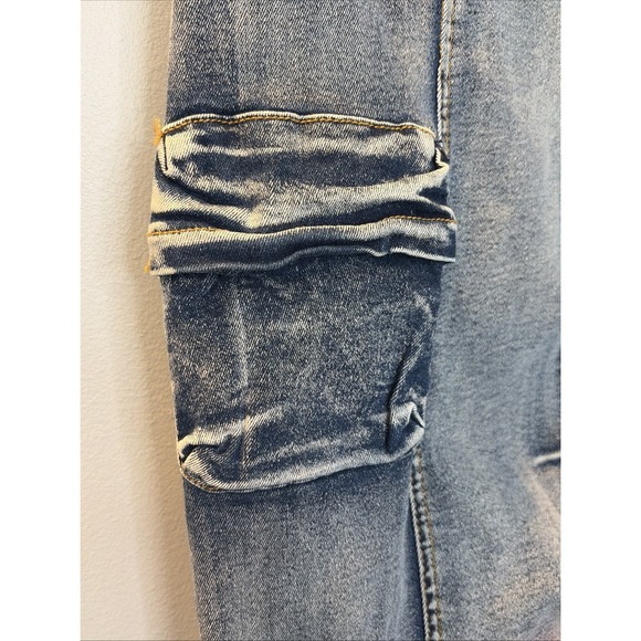 Daisy Y2K Cargo Industrial Grunge Edgy Women's Distressed Wide Leg Utility M - Picture 11 of 16